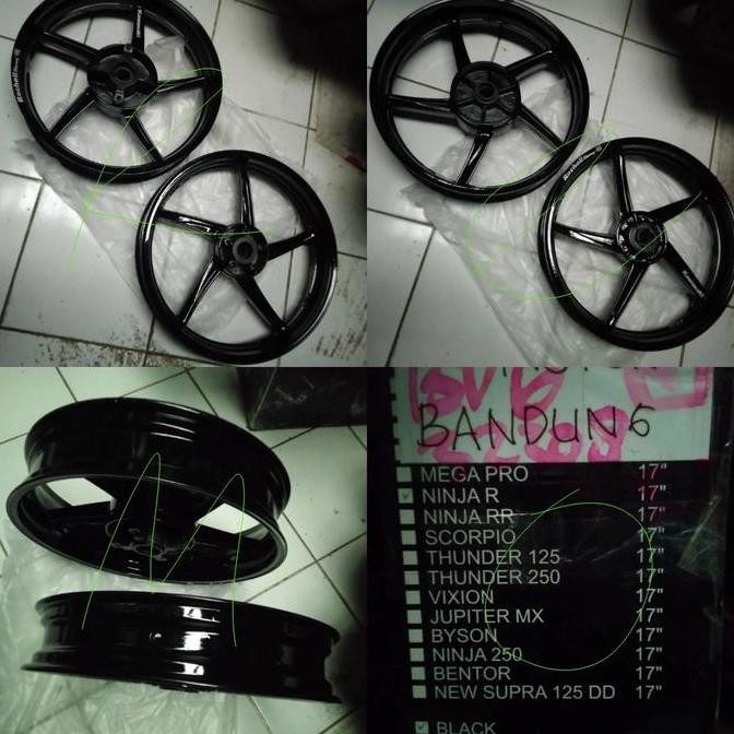 Velg Racing Rochell Ninja R 150 Kawasaki 17 250-350 pelek roda veleg