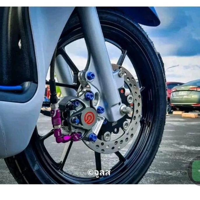Budi Santoko - Bracket Kaliper 2 Piston Disc 220Mm Mio Sporty Breket Disc Mio Sporty