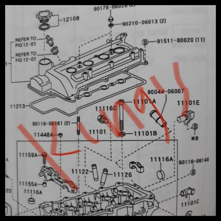GRATIS ONGKIR KUNCI BAUT SILINDER HEAD AVANZA - XENIA 2004-2015 TEKIRO 