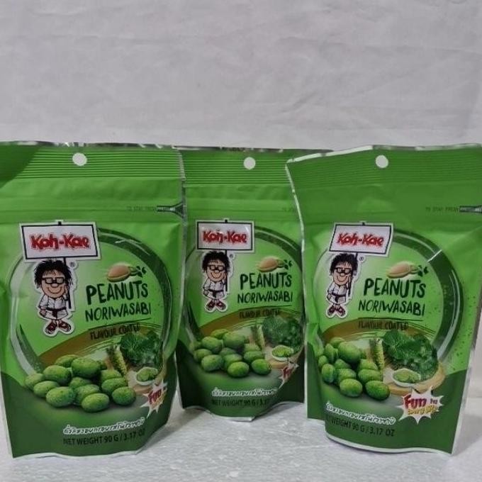 

Kohkae Koh Kae Peanuts Nwasabi 90G Kacang Berbalut Tepung Dengan Rasa N Dan Wasabi