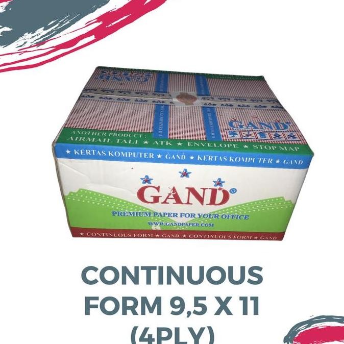 

CONTINUOUS FORM 4 PLY GAND 9,5"x11