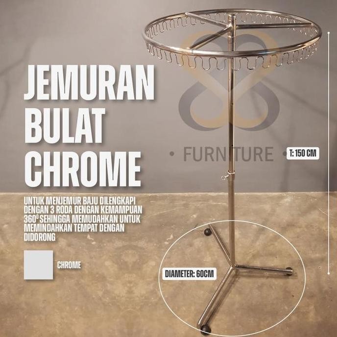 JEMURAN / JEMURAN BAJU BULAT / JEMURAN BAJU BULAT STAINLESS