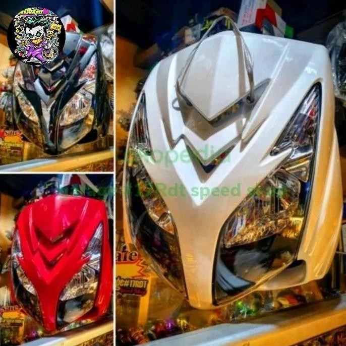 cover tameng mio soul mx mata 2 + lampu headlamp refektor hma thailand