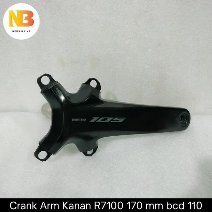 New Crank Arm Kanan Shimano 105 R7100 arm 170 mm via japan ORIGINAL sepeda Roadbike