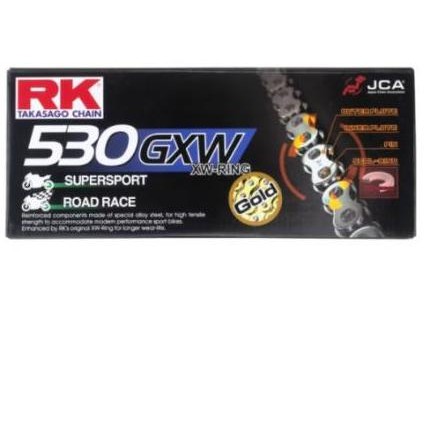 Rantai Takasago RK Racing XW Chain 530GXW 120L Gold
