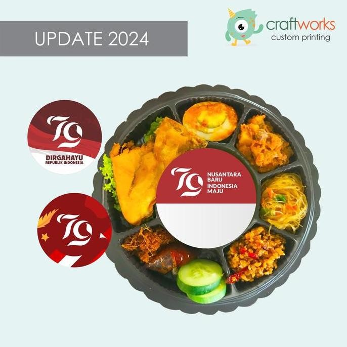 

><><><] STICKER 17 AGUSTUS / TOPLES - 7CM ISI 24 PCS