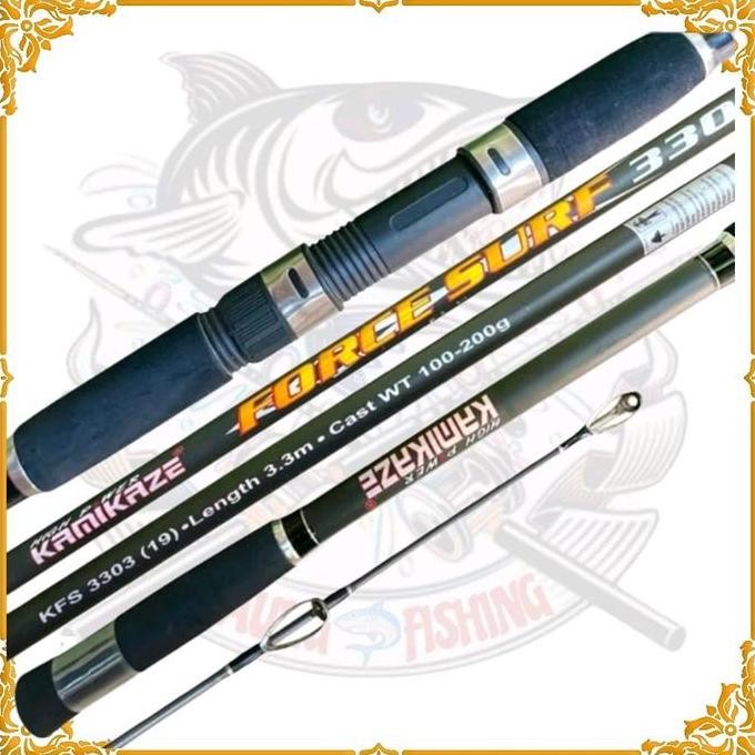 BARU joran surf kamikaze force 300cm 330cm sambung 3
