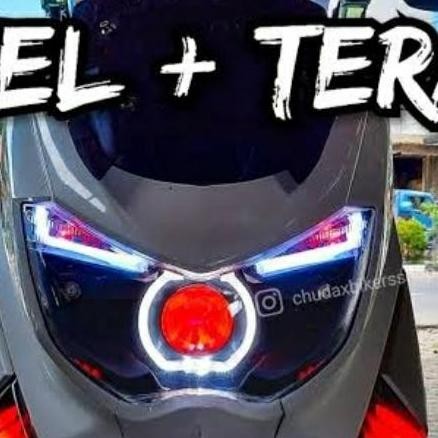 Lampu Projie Nmax Old Sepaket Reflektor Headlamp Biled Drl alis Aes