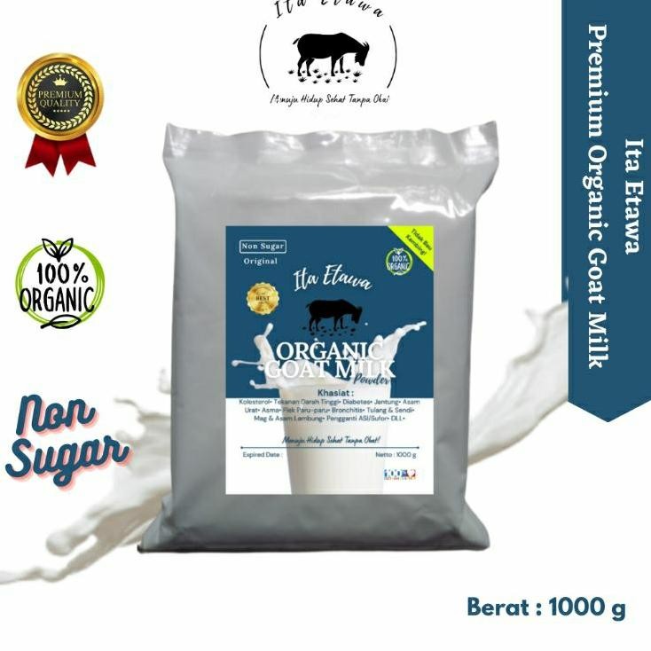 

Susu Kambing Non Sugar 1 Kg Ita Etawa Organik Goat Milk Powder Susu Kambing Murni Susu Organik