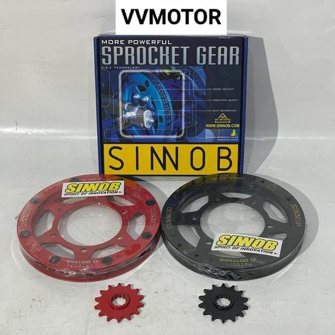 KOMPLET GEAR SINNOB DEPAN DAN BELAKANG NINJA 250 FI/NINJA 250 KALBU