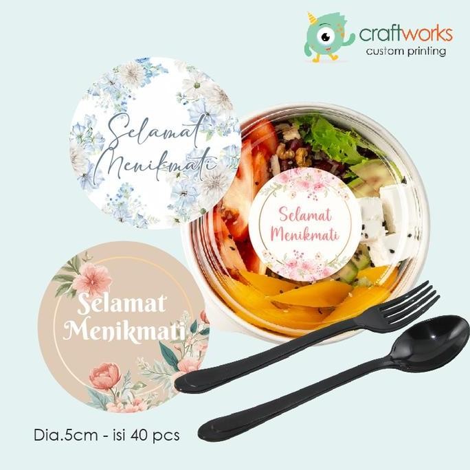 

Buruan serbu] STICKER SELAMAT MENIKMATI ISI 40 PCS TEMA FLORAL - UK.5 CM | CUSTOM STIKER TAHAN AIR VYNIL KISS CUT