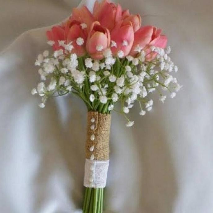 buket bunga tulip asli