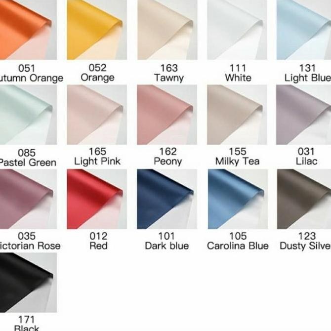 

5 Lembar Bicolor Glossy Cellophane / Kertas Bunga Bouquet