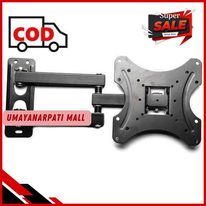 BRACKET DINDING TV TELESCOPIC 17-42INCH 2.5M 200 X 200 PITCH BAHAN BESI TEBAL KOKOH KUAT AMAN | BREK