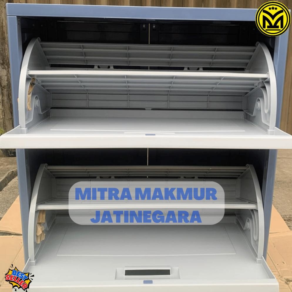 Lion Star - Lemari Plastik Sepatu Optima Shoes Cabinet A-80 Rak Sepatu Tertutup Lion Star Lemari Sep