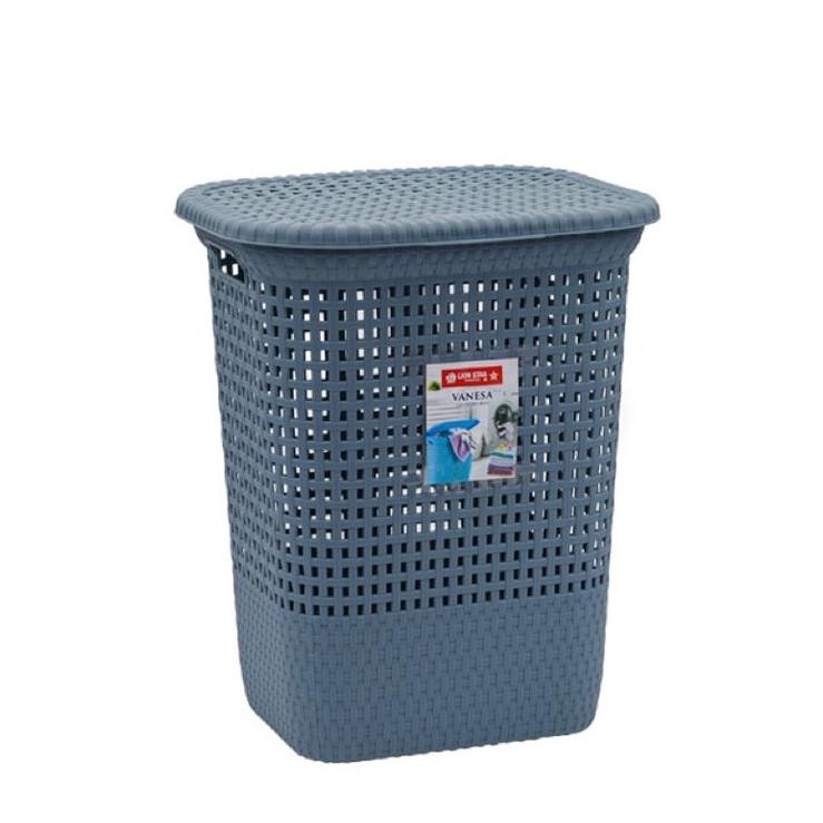 Keranjang Baju Pakaian Vanesa Laundry Box Medium - Large Lion Star Keranjang Baju Plastik Stock