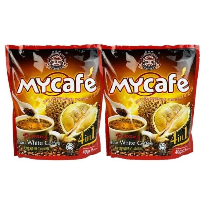 

Mycafe Penang Durian White Coffee (Kopi Durian) 15 Scht X 40G My Cafe
