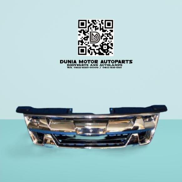 GRILL GRILLE RAM DEPAN ISUZU D-MAX DMAXX SC DC 2009 2012 CHROME HITAM