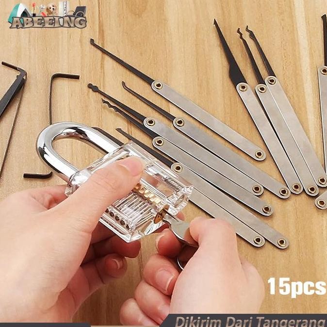 ready  Isi 15 Door Lock Pick Quick Opener Tools Set Locksmith Tools Lock Pick