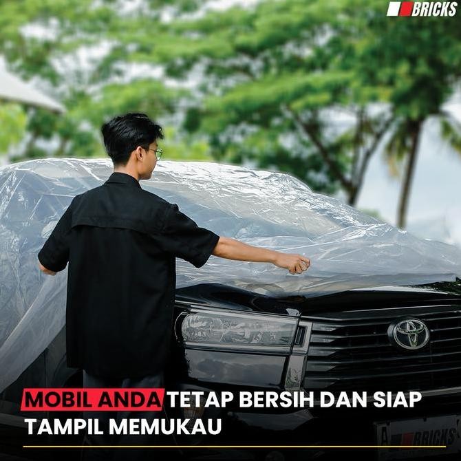 HRV Body Cover Mobil Plastik HRV Sarung Mobil HRV Transparan