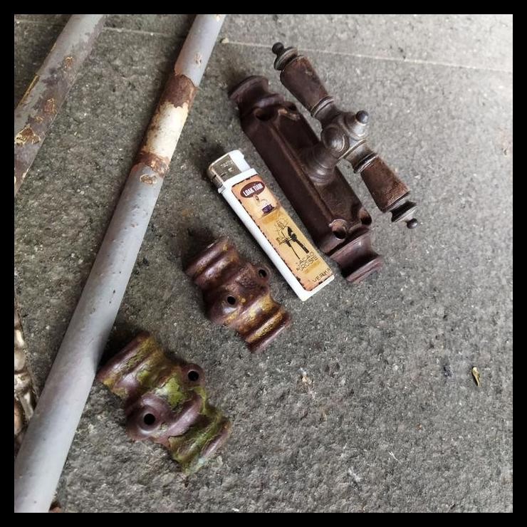 TERMURAH PAJANGAN VINTAGE HANDLE KUNCI SLOT JENDELA LAWAS 
