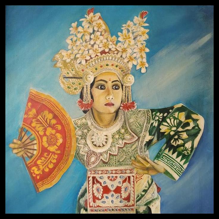 BEST DEAL LUKISAN PENARI BALI KARYA RETNO D. 