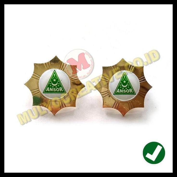TERBARU PIN BROS LOGO ANSOR MODEL BINTANG PIN ANSOR BAHAN LOGAM KUNINGAN