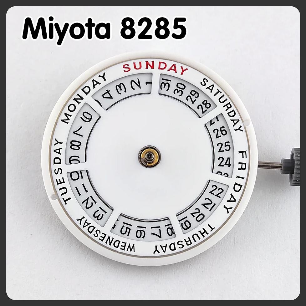 Miyota 8285 movement automatic mechanical movement white double calendar movement
