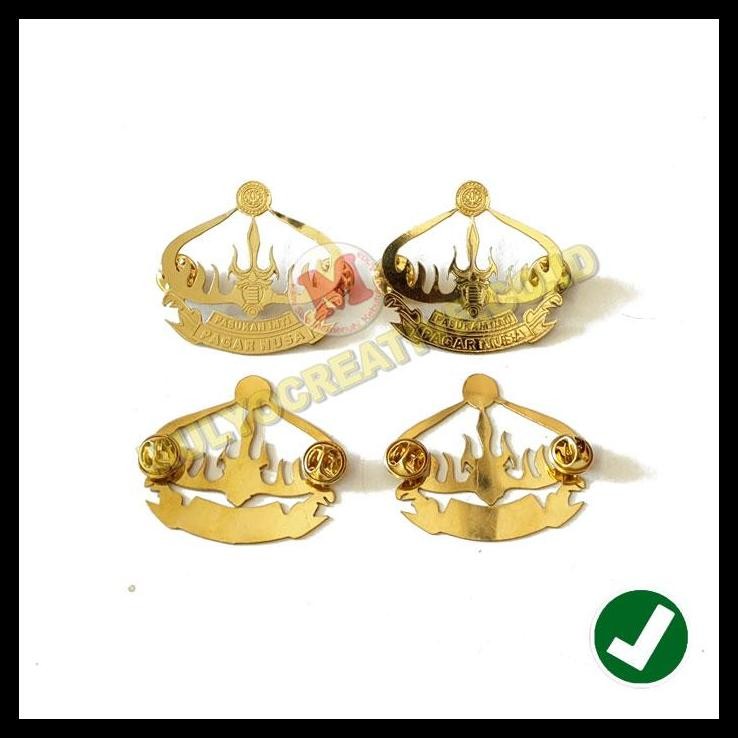 TERMURAH LENCANA PIN PASUKAN INTI PAGAR NUSA BAHAN LOGAM KUNINGAN 