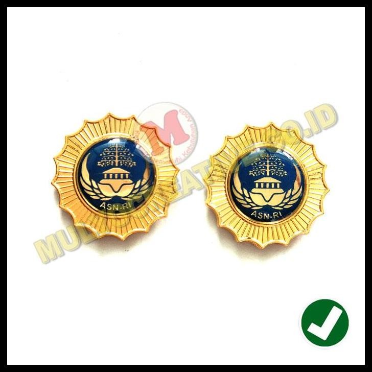 HOT DEAL LENCANA PIN ASN RI WARNA BIRU MURAH - PIN ASN KORPRI GOLONGAN 3 