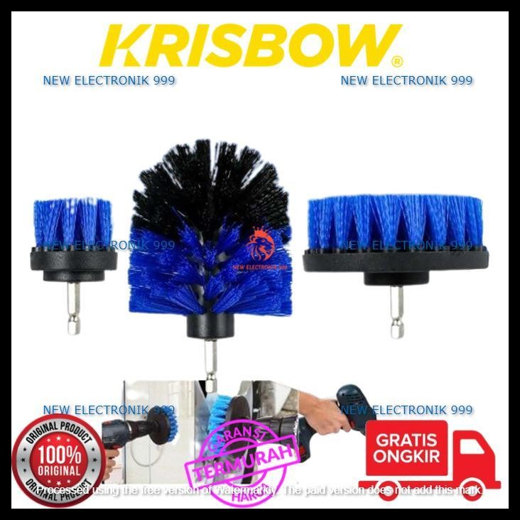 TERBARU KRISBOW SIKAT MESIN POLES / KEPALA SIKAT BOR / MINI DRILL BRUSH 3PCS