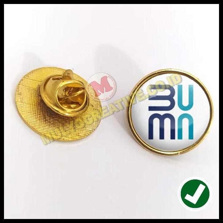 TERMURAH PIN LOGO PIN KEMENTERIAN BUMN MODEL BULAT BROS LOGO BAHAN LOGAM