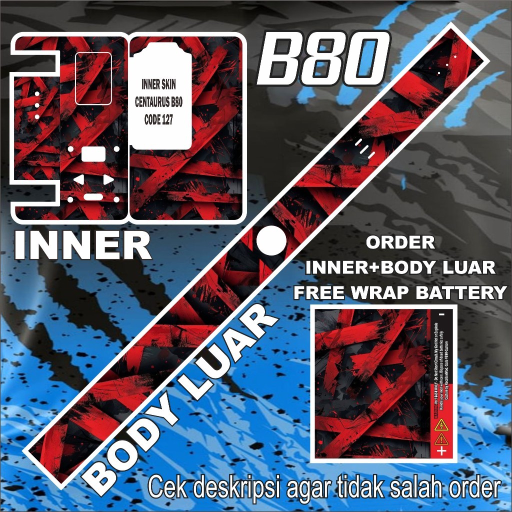 

*Premium Quality* Stiker B80 127 Garskin Custom Stiker Maxdecal Bkn Case COD