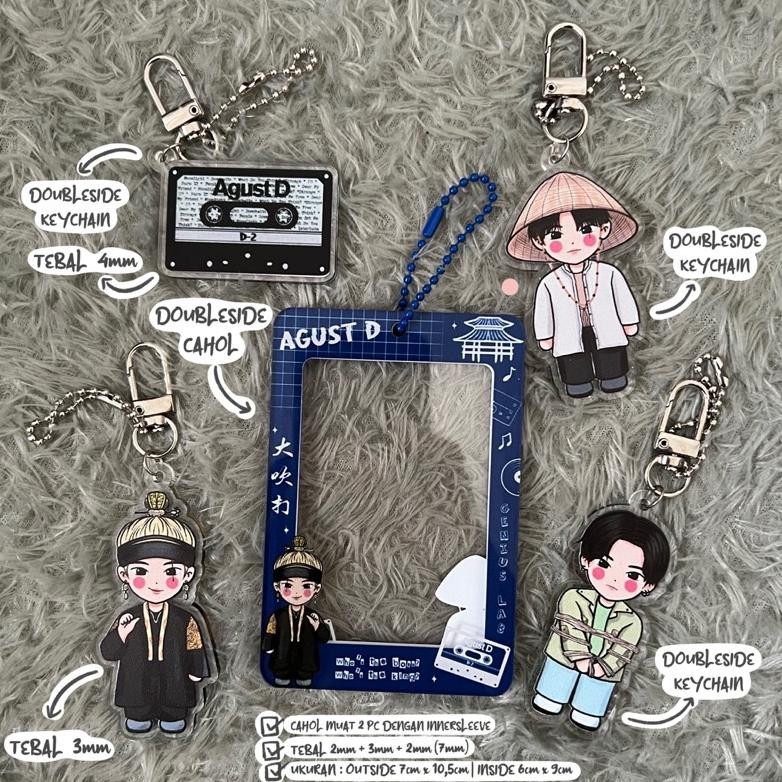 CAHOL & KEYCHAIN AgustD | Photocard Holder AgustD Suga BTS