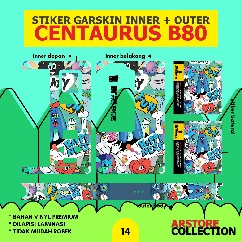 

*Premium Quality* Arstore Stiker Inner B80 014 Garskin Custom Stiker Maxdecal Bkn Case COD