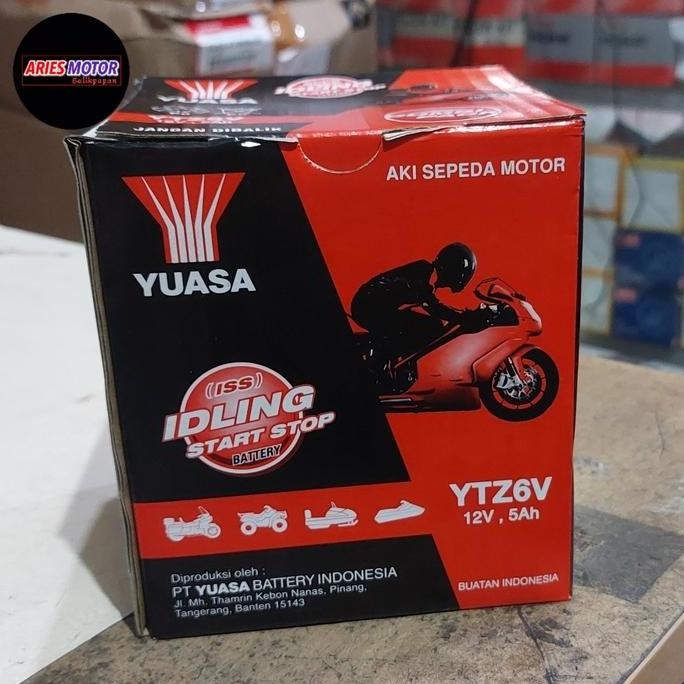 populer] AKI YUASA YTZ6V 6V ORIGINAL