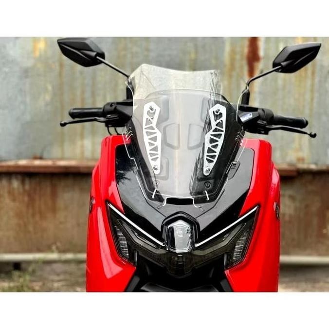 Bracket Holder Garnish Visor Windshield Breket Plat Nomor Cover Engine Nmax Turbo Nmax Neo S Paket H