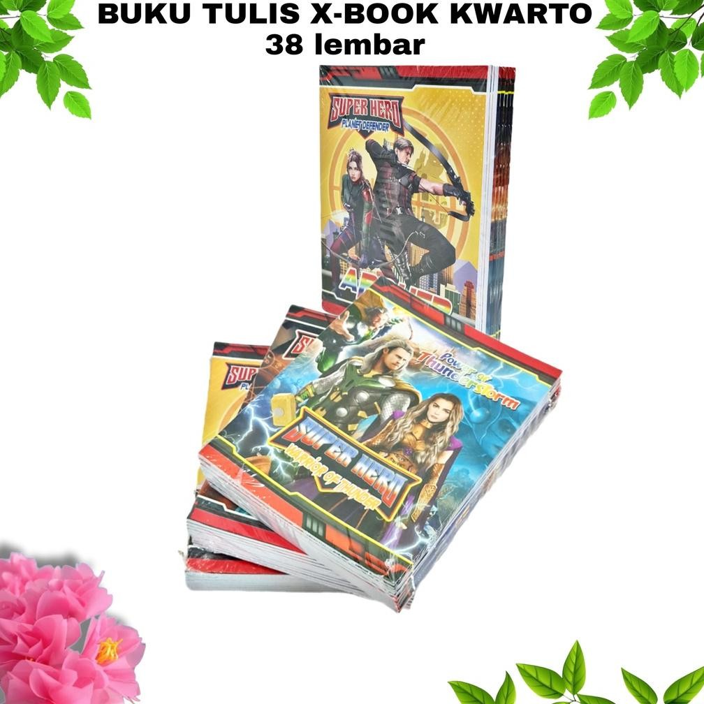 

GG Buku Tulis X-Book kwarto /Kecil 38 Lembar(10bk) / Buku Catatan / Buku Sekolah Bergaris