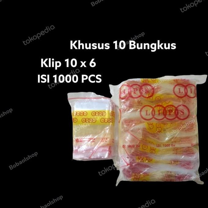 Paket Plastik Klip All Size 6x415x10 cm | Ziplock Obat Makanan Grosir