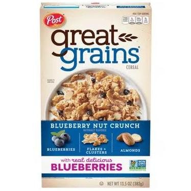 

Post Great Grains Cereal - Blueberry Morning 382g
