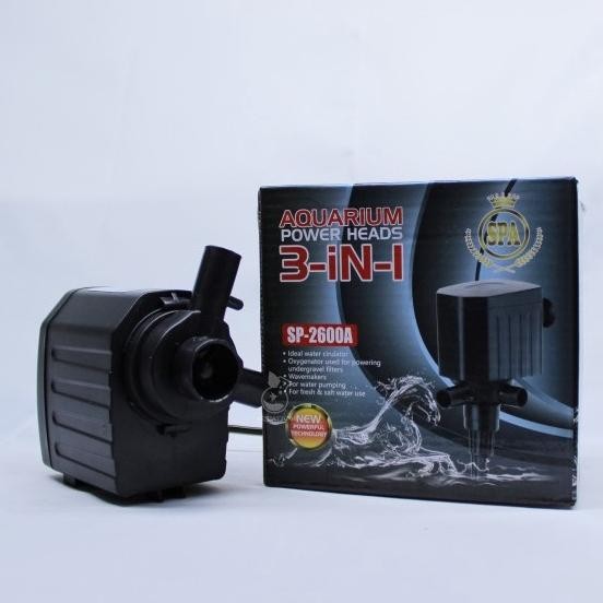 SPA SP-2600A AQUARIUM POWER HEAD SUBMERSIBLE PUMP POMPA AIR CELUP