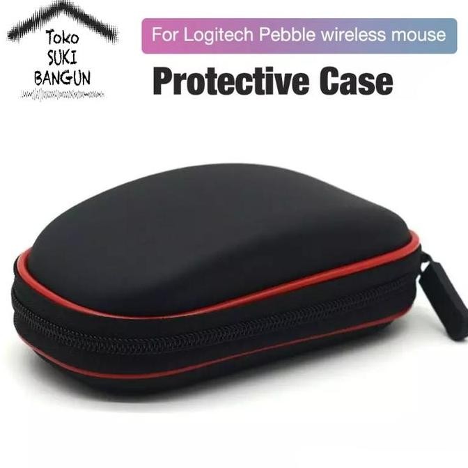 Case Mouse Logitech Pebble M350 Zipper Storage EVA Casing Cover Pouch TERMURAH