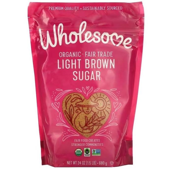 

Wholesome Sweeteners, Organic Brown Sugar, 1.5 lbs (680 g) - Light