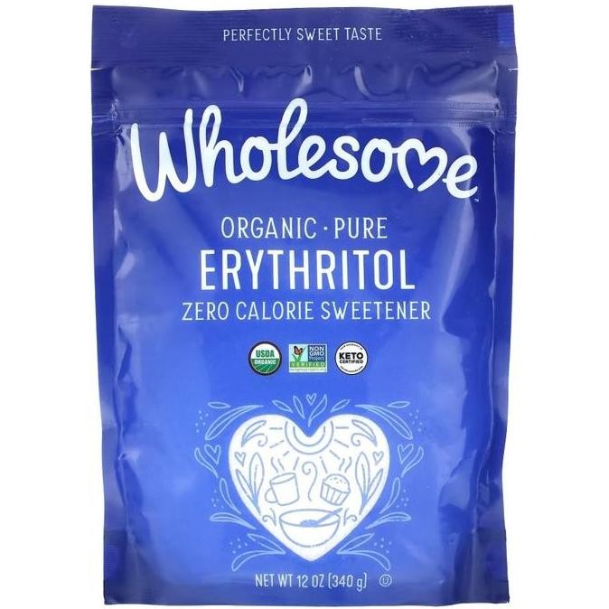 

Wholesome Sweeteners, Organic-Pure Erythritol, Zero Calorie Sweetener, 12 oz (340 g)