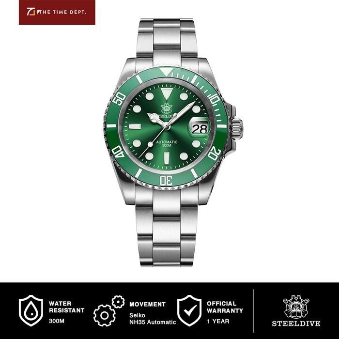 Steeldive Sd1953 Nh35 Japan Movement Jam Tangan Diver Pria 300M Wr