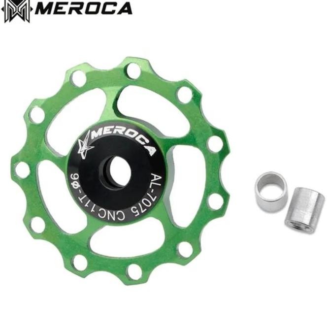 Meroca Pulley RD Bearing 11T Pulley RD Sepeda Hitam