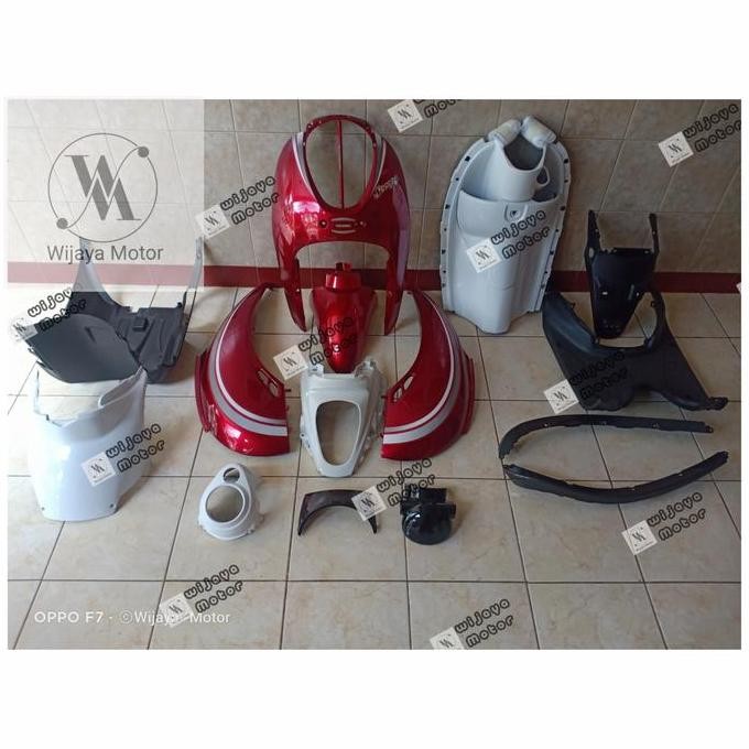 full set full body bodi kasar halus + baut scoopy karbu scoopy karbu