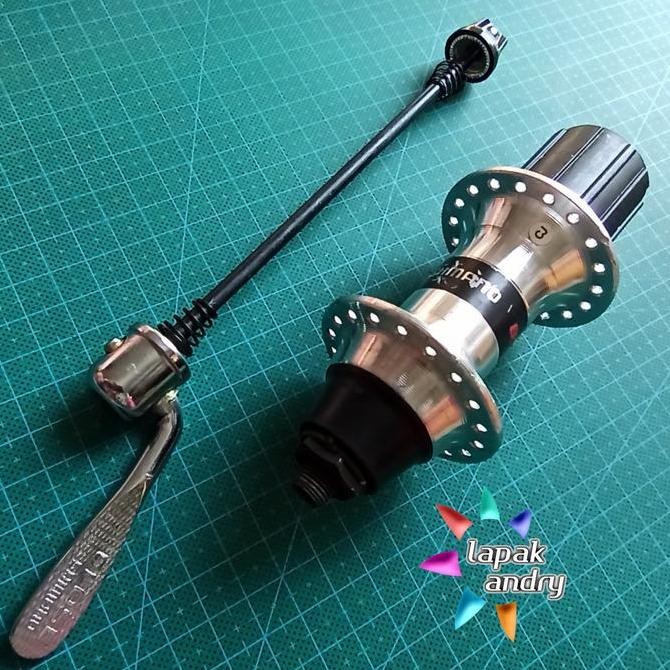 Freehub Belakang Shimano RM60 QR 36H 8 9 10 Speed Silver Banyak Baret