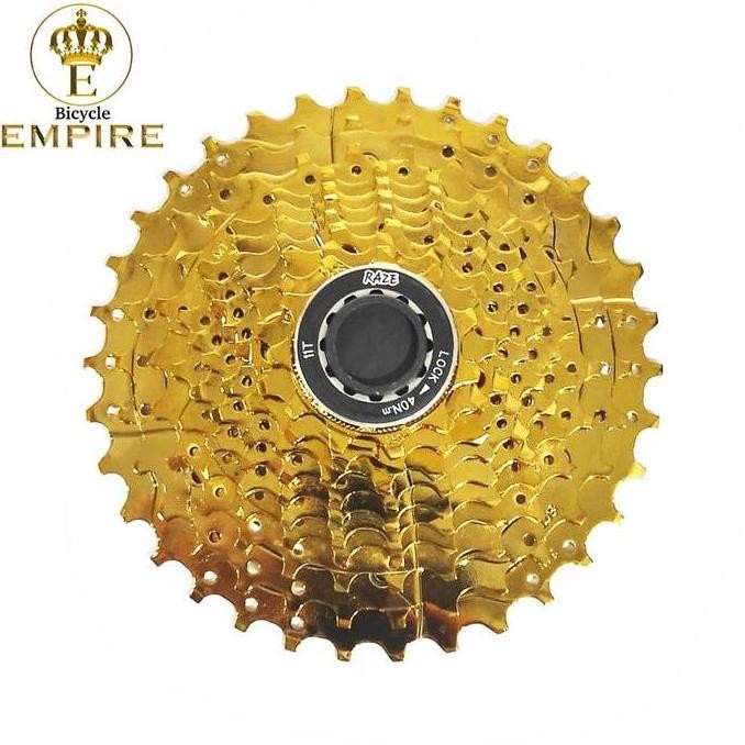 Raze Cassete Sprocket 8 Speed 11 - 36T Gold Bicycle Empire