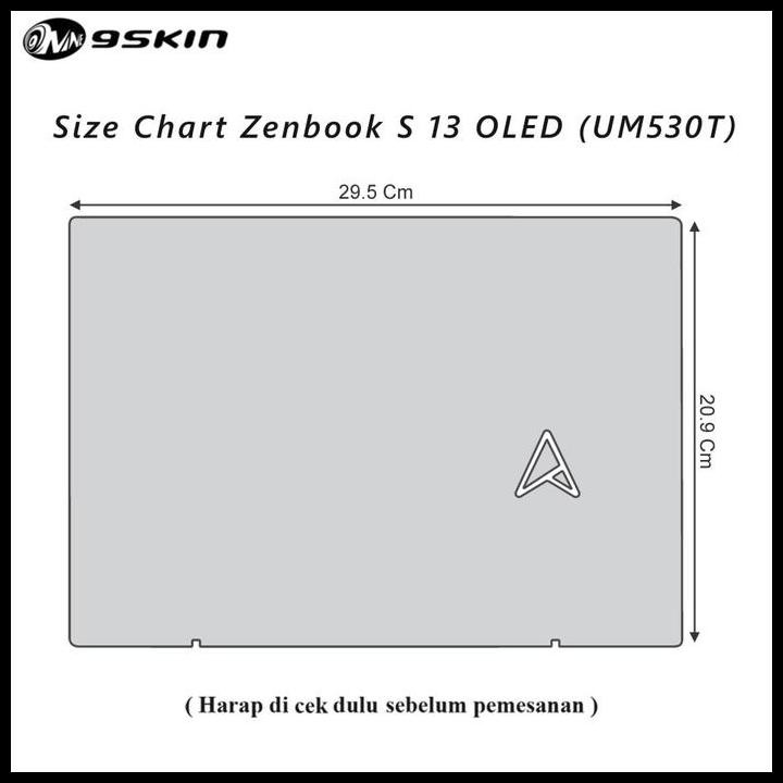 TERBARU SKIN PROTECTOR ASUS ZENBOOK S 13 OLED NORMAL 3M DOFF 